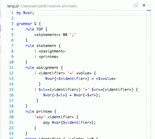 Microsof's Visual Studio Code editor | Andrew Shitov [blogs.perl.org]